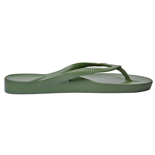 ARCHIES ARCH SUPPORT THONG - KHAKI - Forbes Footwear