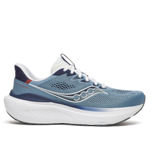 Saucony Echelon 11 men's in a gradient of light blue, navy and white.